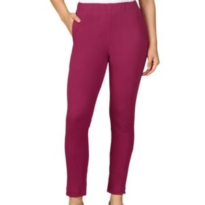 PYNK Women's Solid Premium Cotton Lycra Kurtipant with Side Pocket_COZI_PYNK_KURTIPANT_04_FS_1PC