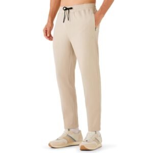 Track Pants for Man Everyday Casual Track Lower for Man & Boys Summer Track Pants for Men Multipurpose Casual Track Pant All Day Wear Lowers Mid Training Pants Relaxed Fit Trousers Beige L