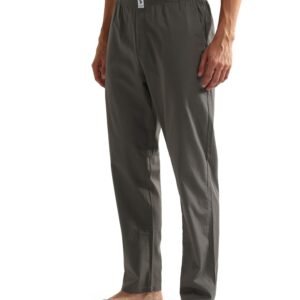 . Mens OELP6 Mid Rise Solid Lounge Track Pants(OELP6-PL_Coal Grey_M)