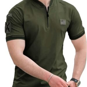 Men Cotton Regular Fit T-Shirt || T-Shirt || Polo T Shirt || (POLO-52-Olivegreen)