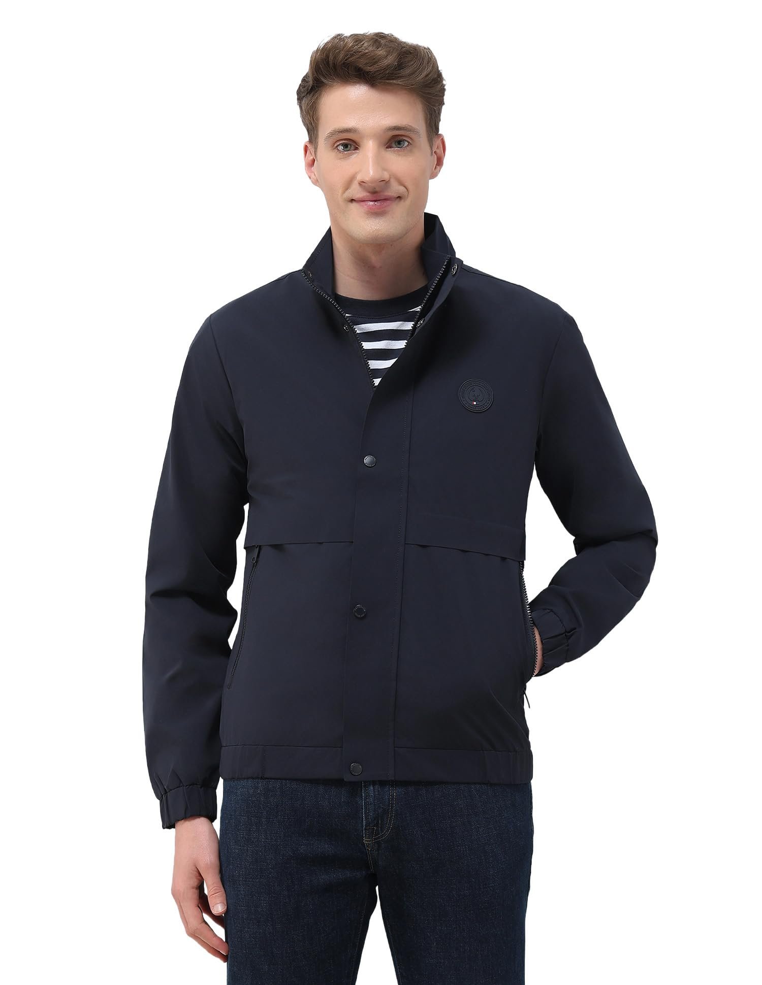 Mens Transitional Jacket Full Sleeve Jackets (USJCKS020_NAVY)